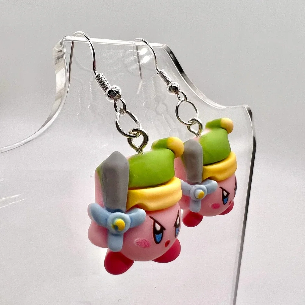 Kirby Earrings - Legend of Zelda Earrings - Gamer Earrings - Nintendo Earrings